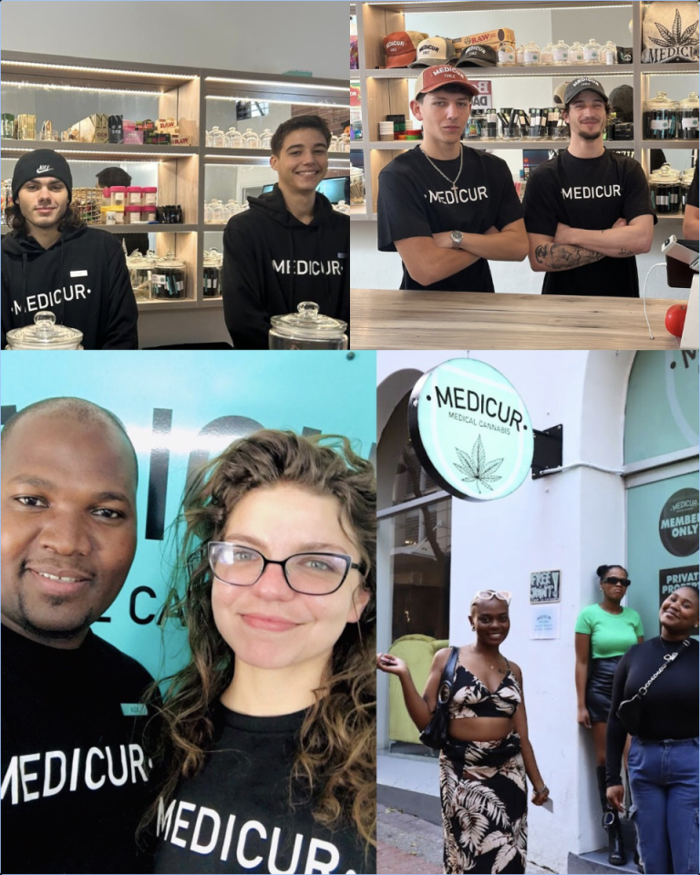 Medicur Medical Cannabis Sea Point expert budtenders providing customer guidance 768x960