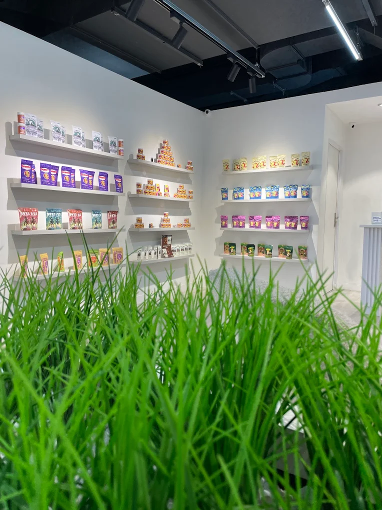 joy medical cannabis strand street products display interior